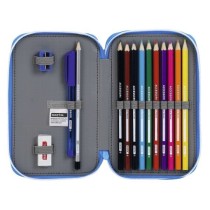Estuche Escolar RCD ESPANYOL Doble 28 Piezas 12,5 x 19,5 x 4 cm.