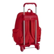 Mochila Escolar SPORTING GIJON Con Carro 31 x 47 x 15 cm.