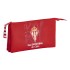Portatodo Escolar SPORTING GIJON Triple 22 x 12 x 3 cm.