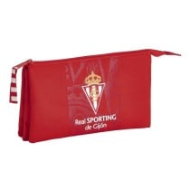 Portatodo Escolar SPORTING GIJON Triple 22 x 12 x 3 cm.