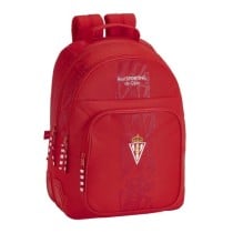 Mochila Escolar SPORTING GIJON Adaptable 32 x 42 x 15 cm.