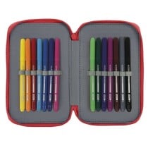 Estuche Escolar SPORTING GIJON Doble 28 Piezas 12,5 x 19,5 x 4