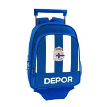 Mochila Escolar DEPORTIVO DE LA CORUÑA Con Carro 28 x 34 x 10