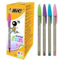 Bolígrafo BIC Cristal Fun Caja x20 Colores Surtidos