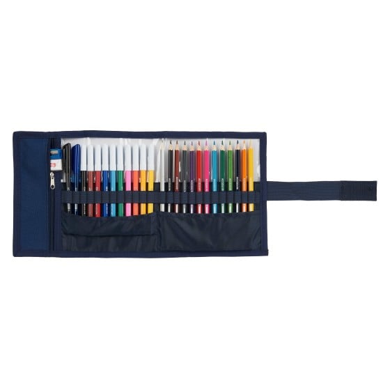 Estuche Escolar REAL MADRID Leyenda Enrollable 27 Piezas 7 x 20
