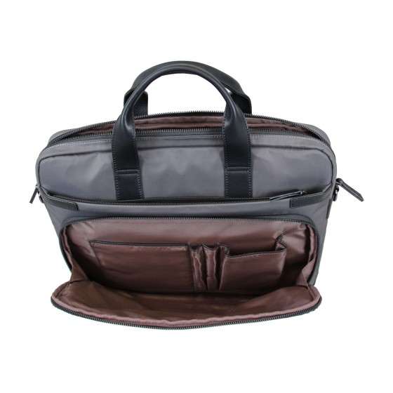 Maletín Portaordenador BESTLIFE Summit Lyon Grey 40 x 31 x 7 cm.