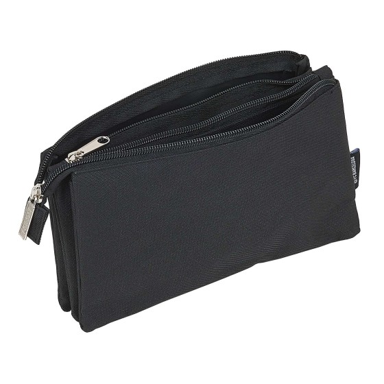 Portatodo Escolar F.C. BARCELONA Black Triple 22 x 12 x 3 cm.