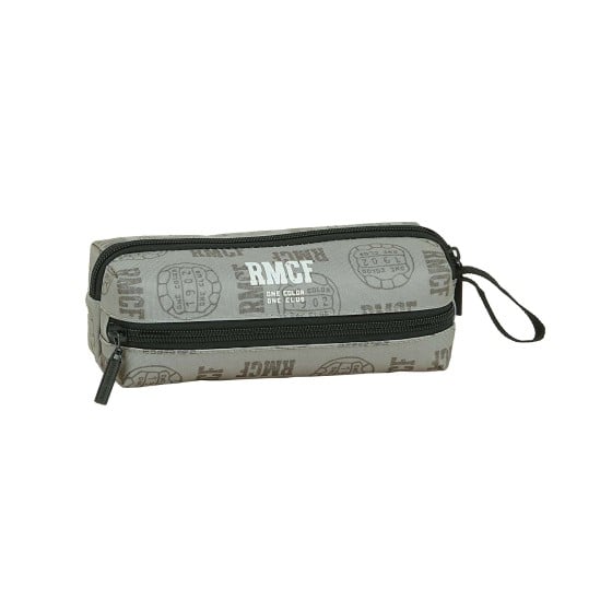Portatodo Escolar REAL MADRID Grey 3 Cremalleras 20 x 7 x 8 cm.