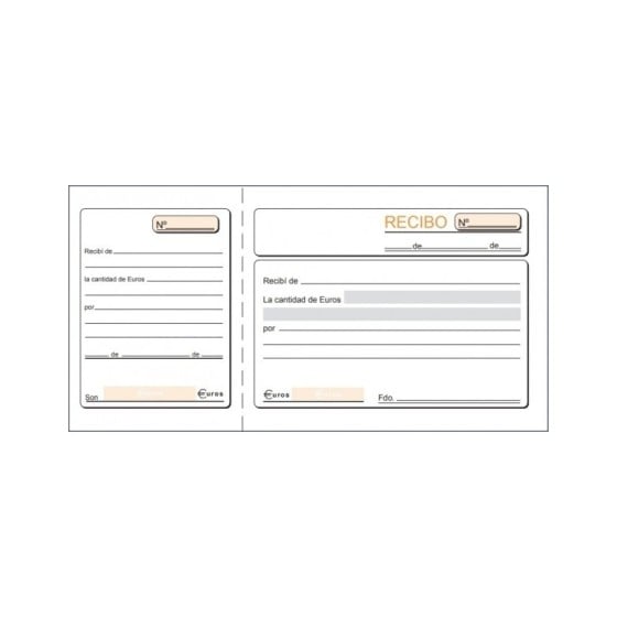 Talonario LOAN Recibo Un Tercio Folio Duplicado T-60