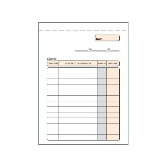 Talonario LOAN Multiusos 8º Natural Duplicado T-112