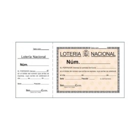 Talonario LOAN Loteria Un Tercio Folio Simple T-15