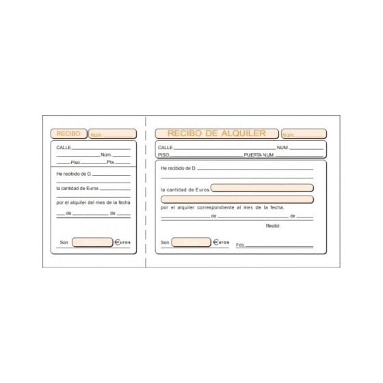 Talonario LOAN Inquilinato Un Tercio Folio Simple T-50