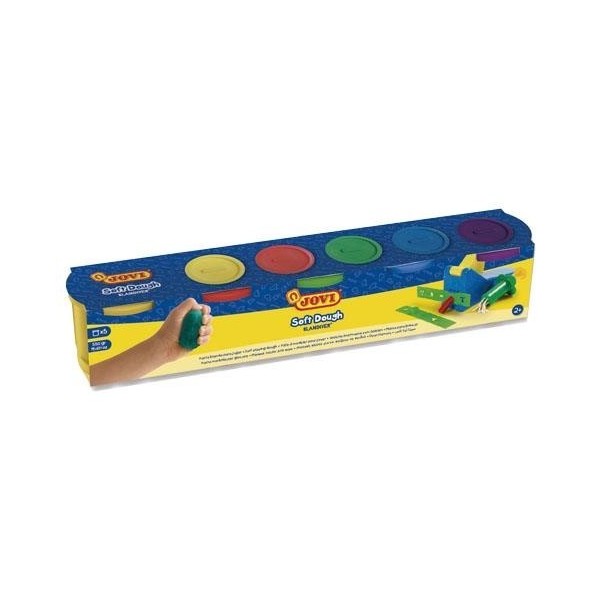 Pasta JOVI Soft Dough Blandiver 110 gr Caja x5 Colores
