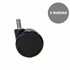 Kit de 5 ruedas de nailon de 65mm.