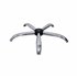 Kit de 1 base cromada de 600 mm