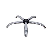 Kit de 1 base cromada de 600 mm