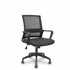 Silla Ergo535 negra basculante respaldo malla negro asiento tela negro ruedas nailon