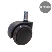 Kit de 75 ruedas engomadas de 50 mm perno 11 mm