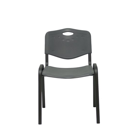 Pack 2 sillas Iso plastic PVC gris