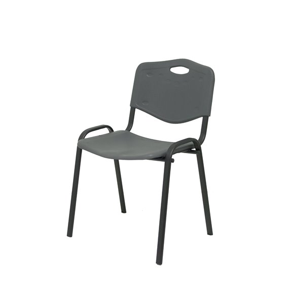 Pack 2 sillas Iso plastic PVC gris