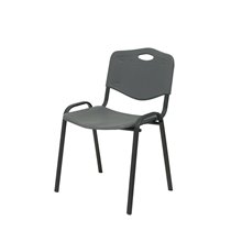 Pack 2 sillas Iso plastic PVC gris