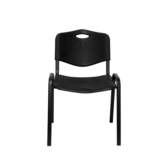 Pack 2 sillas Iso plastic PVC negro