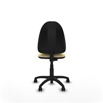 Aýna CP similpiel crema sin brazos base poliamida ruedas nailon 50mm