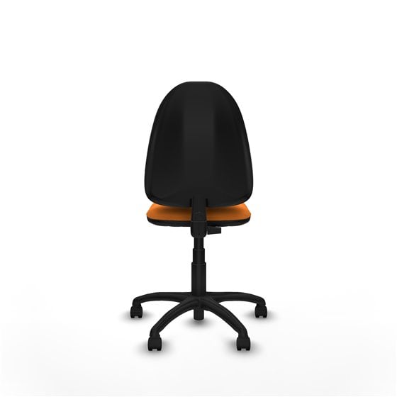 Aýna CP similpiel naranja sin brazos base poliamida ruedas nailon 50mm
