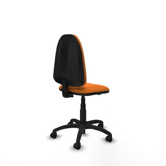 Aýna CP similpiel naranja sin brazos base poliamida ruedas nailon 50mm