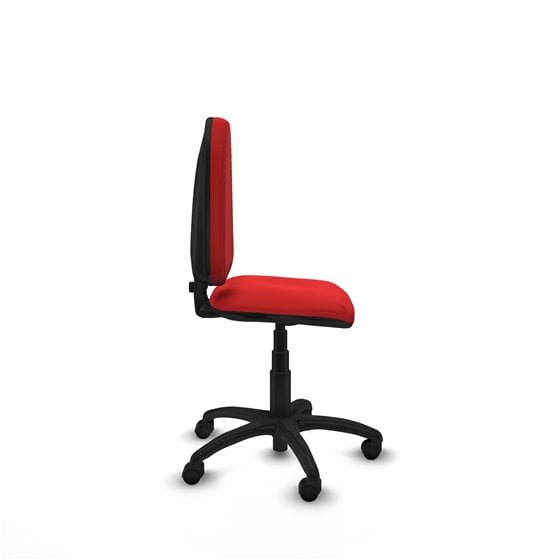 Aýna CP similpiel rojo sin brazos base poliamida ruedas nailon 50mm