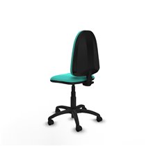Aýna CP similpiel turquesa sin brazos base poliamida ruedas nailon 50mm