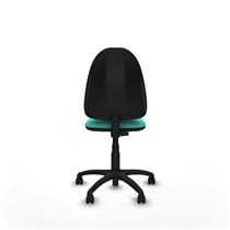 Aýna CP similpiel turquesa sin brazos base poliamida ruedas nailon 50mm