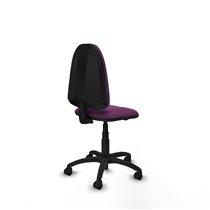 Aýna CP similpiel morado sin brazos base poliamida ruedas nailon 50mm