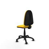 Aýna CP similpiel amarillo sin brazos base poliamida ruedas engomadas 50mm