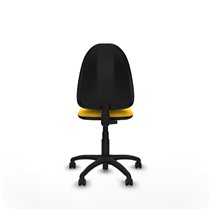 Aýna CP similpiel amarillo sin brazos base poliamida ruedas engomadas 50mm
