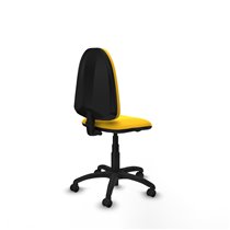 Aýna CP similpiel amarillo sin brazos base poliamida ruedas engomadas 50mm