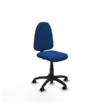 Aýna CP similpiel azul sin brazos base poliamida ruedas engomadas 50mm