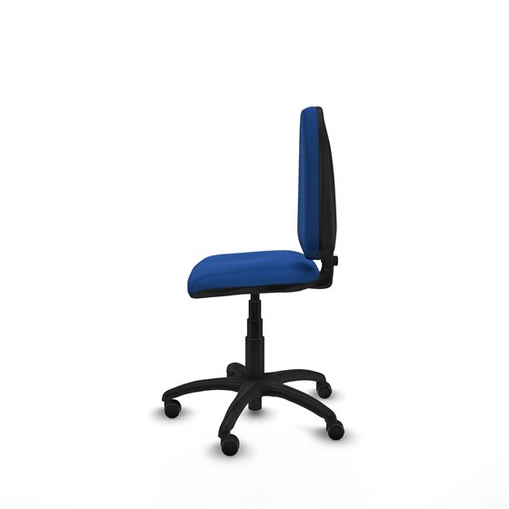 Aýna CP similpiel azul sin brazos base poliamida ruedas engomadas 50mm