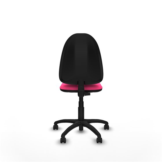 Aýna CP similpiel rosa sin brazos base poliamida ruedas engomadas 50mm