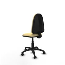 Aýna CP similpiel crema sin brazos base poliamida ruedas engomadas 50mm