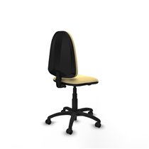 Aýna CP similpiel crema sin brazos base poliamida ruedas engomadas 50mm