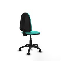 Aýna CP similpiel turquesa sin brazos base poliamida ruedas engomadas 50mm