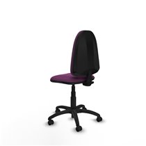 Aýna CP similpiel morado sin brazos base poliamida ruedas engomadas 50mm