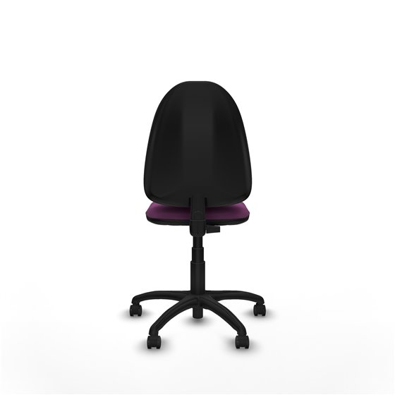 Aýna CP similpiel morado sin brazos base poliamida ruedas engomadas 50mm