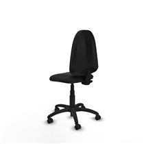 Aýna CP similpiel negro sin brazos base poliamida ruedas engomadas 50mm
