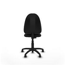 Aýna CP similpiel negro sin brazos base poliamida ruedas engomadas 50mm