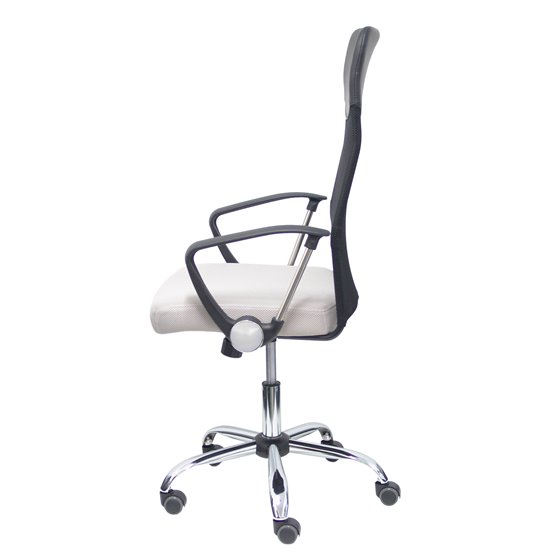 Silla Gontar respaldo malla negro asiento gris claro