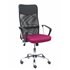 Silla Gontar respaldo malla negro asiento granate