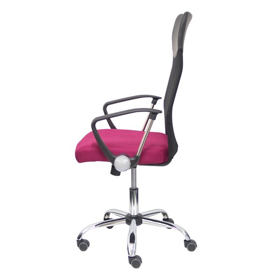 Silla Gontar respaldo malla negro asiento granate