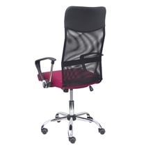 Silla Gontar respaldo malla negro asiento granate